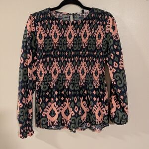 Michelle McDowell Patterned Top Size M
